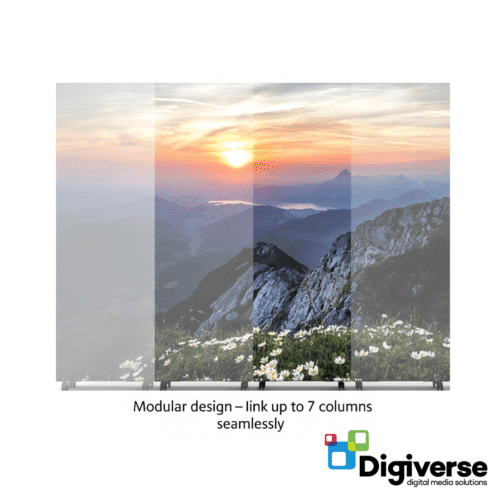 DV-LED Freestanding Totem (2,200 cd/m²) - 4x1 Column