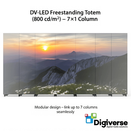 DV-LED Freestanding Totem (800 cd/m²) - 7x1 Column