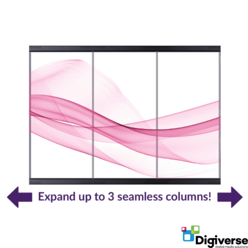 **PREORDER** Indoor Transparent DV-LED Freestanding Totems - 3x1 Column