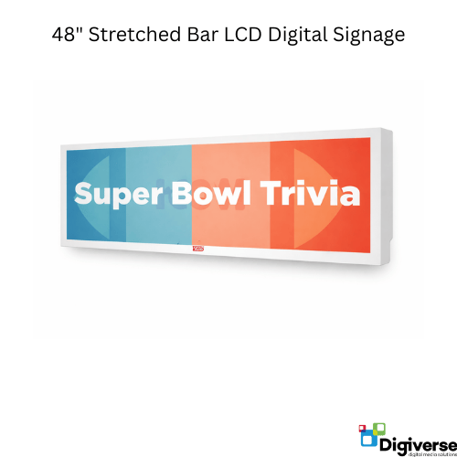 48" Stretched Bar LCD Digital Signage