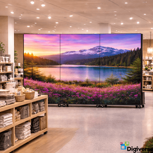 P2.5 DV-LED Freestanding Totem (2,200 cd/m²) - 3x1 Column